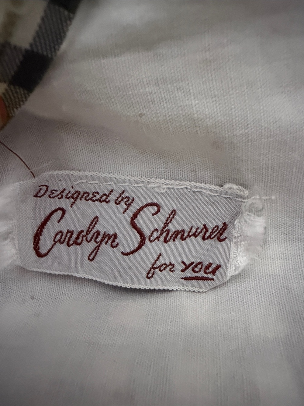 1950's Carolyn Schnurer Olive Green Gingham Bow-Accent Sundress Skort - Picture 7 of 11